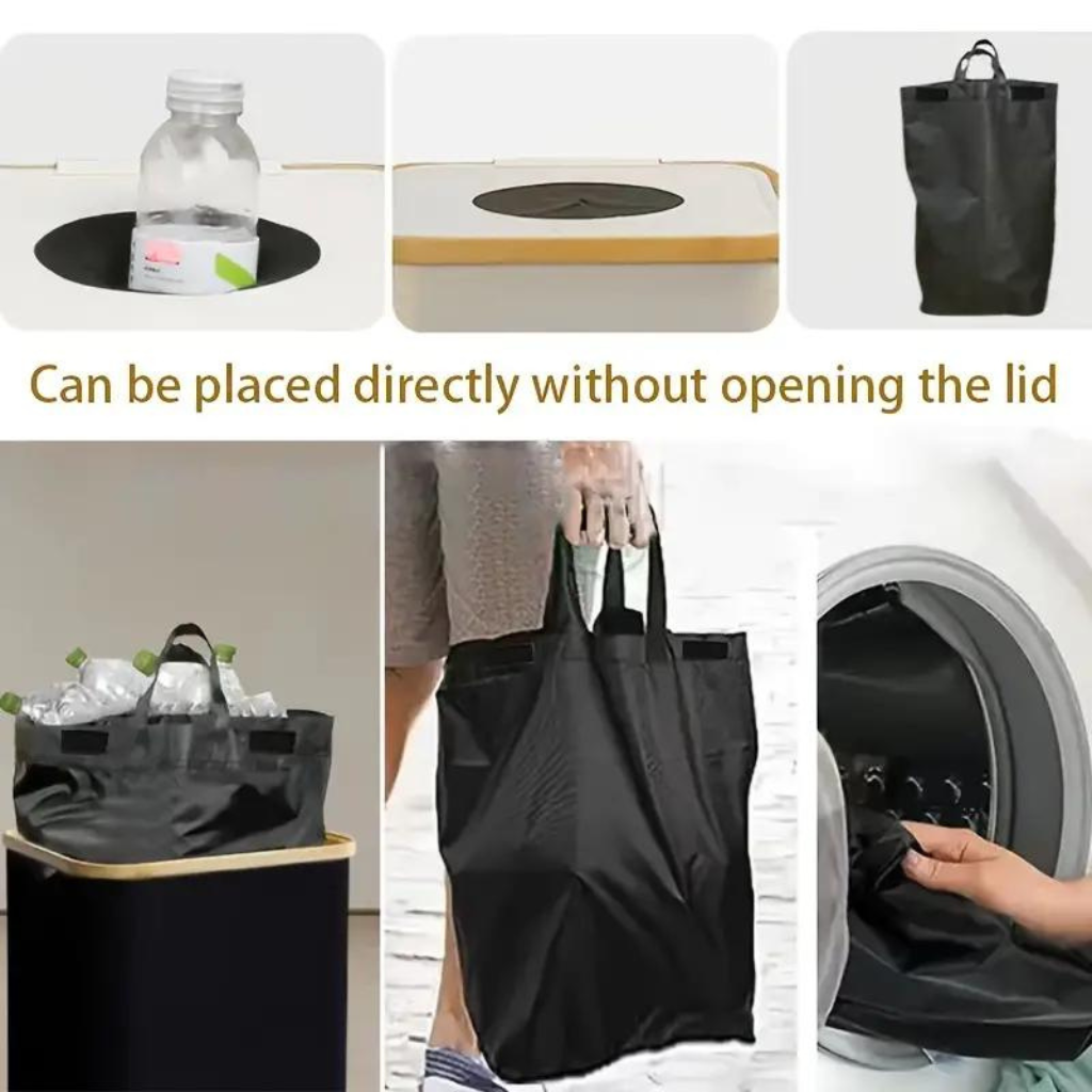 Re-turn Cycle Bin with durable, opaque, eco-friendly bag for bottle and can returns